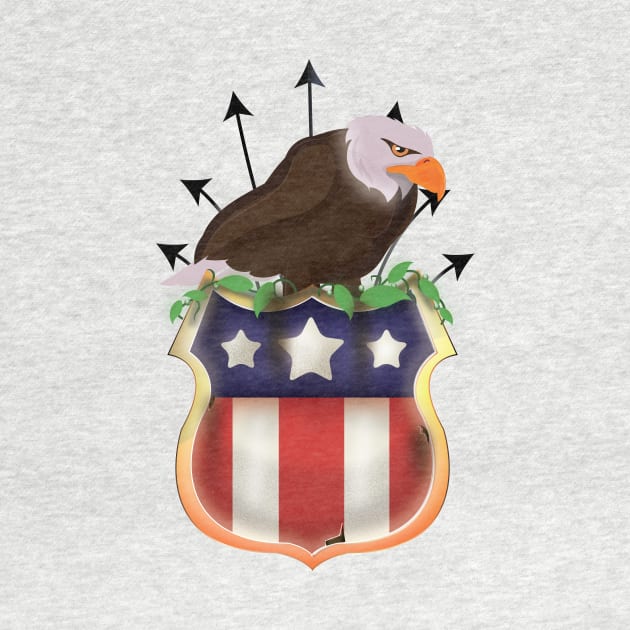 Retro USA Eagle by nickemporium1